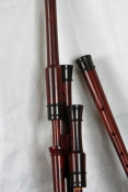 Maclellan Smallpipes - Cocobolo with Blackwood mounts