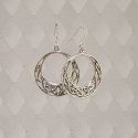 Sterling Silver Circle Drop earrings
