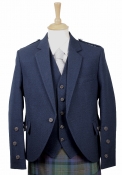 Kilt Jacket- Navy Blue  Arrochar Tweed