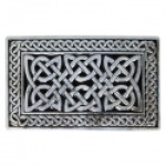 buckle - for trousers.  Square Double Knot