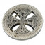 buckle - for trousers.  Wheel Cross